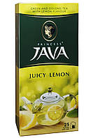 Чай Принцесса Ява Сочный лимон зеленый и оолонг 25 пакетиков (53624)