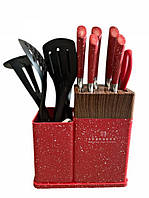 Набір ножів Edenberg EB-11098-Red 12 предметів червоний