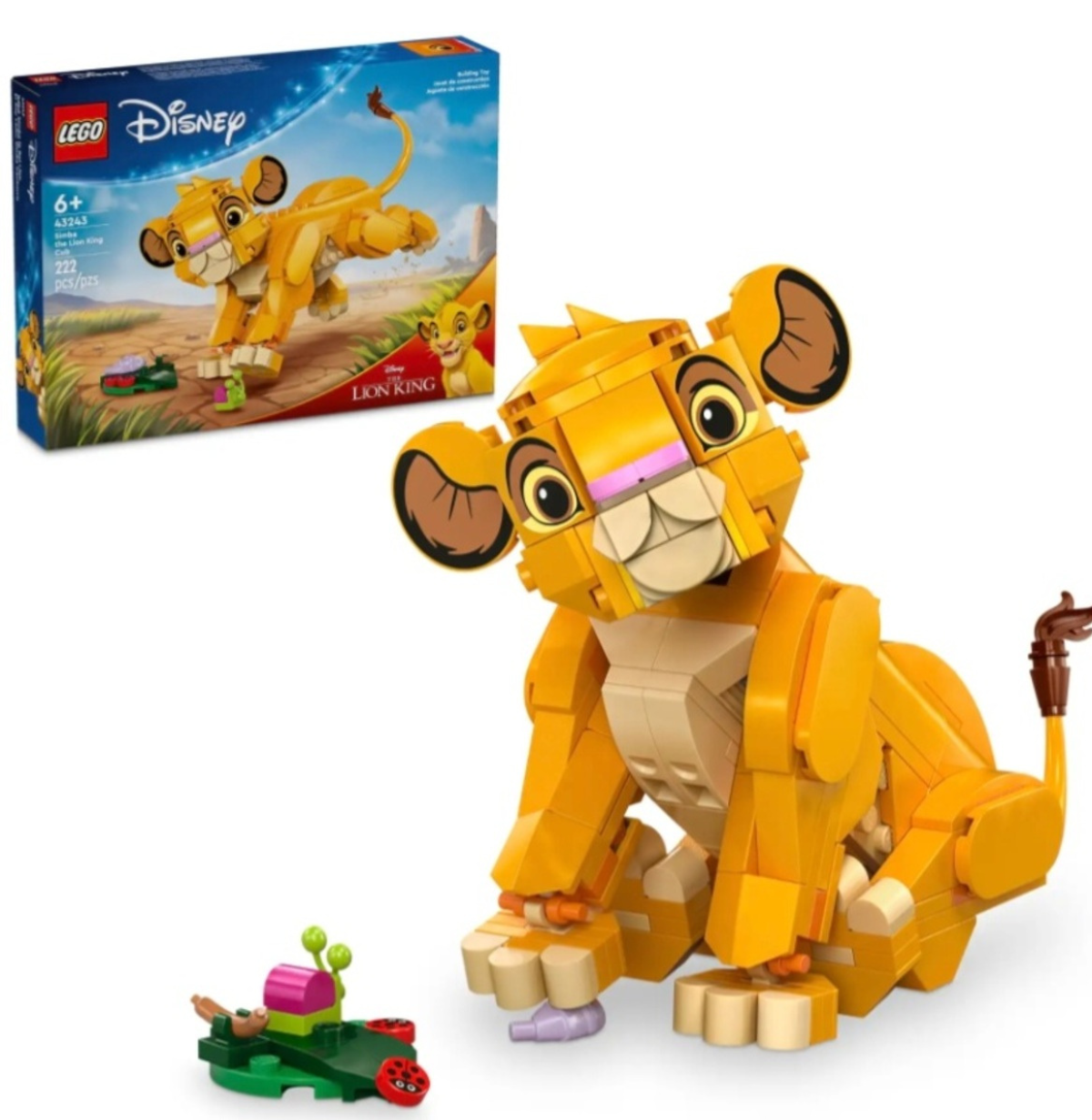Конструктор Лего Дісней Сімба, дитинча Короля Лева Lego Disney Simba the Lion King Cub 43243