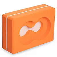 Блок для йоги с отверстием Record FI-5163 Оранжевый