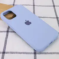 Чехол Silicone Case для Apple iPhone 15 Pro Max Lilac Blue (голубой силикон кейс на айфон 15 Про Макс)