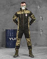 Тактический костюм Горка illusion пиксель олива, мужской военный боевой костюм камуфляж саржа, полевая форма