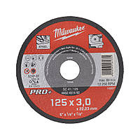 Відрізний диск по металу Milwaukee PRO+, 125х3х22.2 мм, прямий (4932451492)