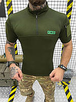 Тактична сорочка убакс олива F16 короткий рукав, літня армійська бойова сорочка убакс із липучками Ubox зсу