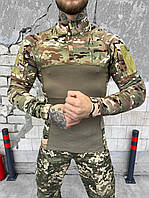 Рубашка тактическая убакс мультикам, военная боевая рубаха под бронежилет, армейский убакс зсу l