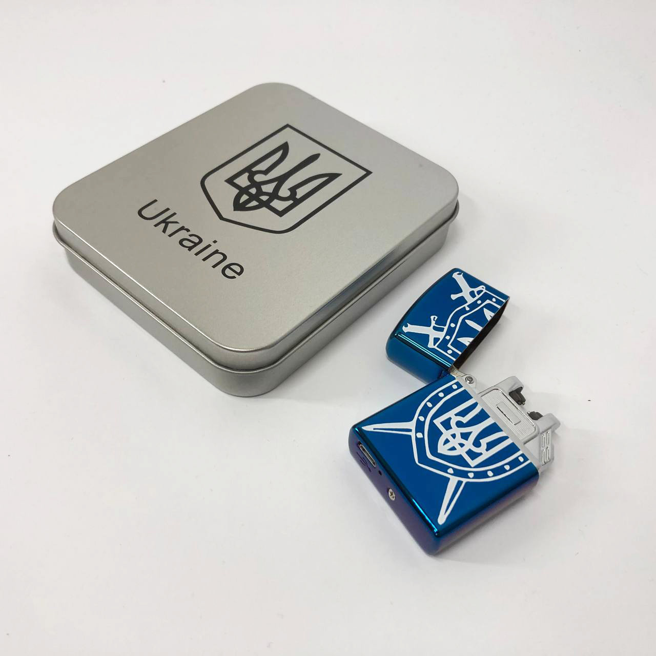 Юсб запальничка HL-446, Подарункова запальничка електроімпульсна Стильна в подарунок KD-99, фото 1