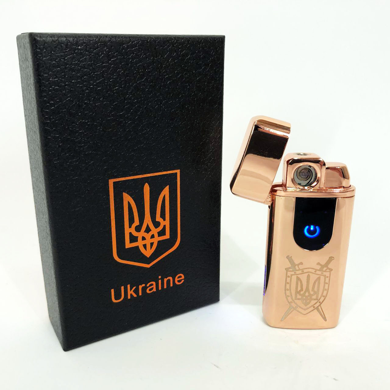 Запальничка подарункова сувенірна в подарунок HL-431, Запальничка USB з UE-911 індикатором заряду