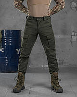 Весняні тактичні штани олива Kayman еластичні вставки, чоловічі міцні армійські штани ріп стоп