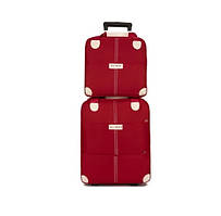 Сумка-валіза Stenson R95587-GR текстиль 38x43 см/31.5x34 см 2 шт/наб Green