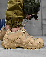 Тактические кроссовки Pars койот кожаные дышащие, мужская военная прочная демисезонная обувь песочная для зсу