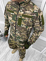Демисезонная тактическая куртка мультикам рип стоп, военная куртка осень-зима на синтепоне не промокает зсу M