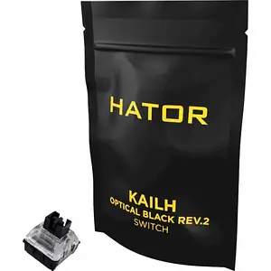 Набір перемикачів для клавіатури Hator Optical V2 Kailh Black Switch 10pcs (HTS-171)