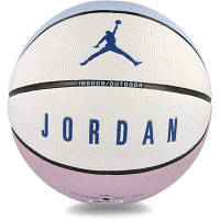 Мяч баскетбольный Nike Jordan Ultimate 2.0 8P Deflated J.100.8254.421.07 Уні 7 Блідо-бакитний/Бузковий/Білий