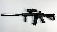 Автомат HK416 808F BLACK стреляет орбизами, Игрушечный гелевый автомат на пульках orbeez + 30000 орбизов