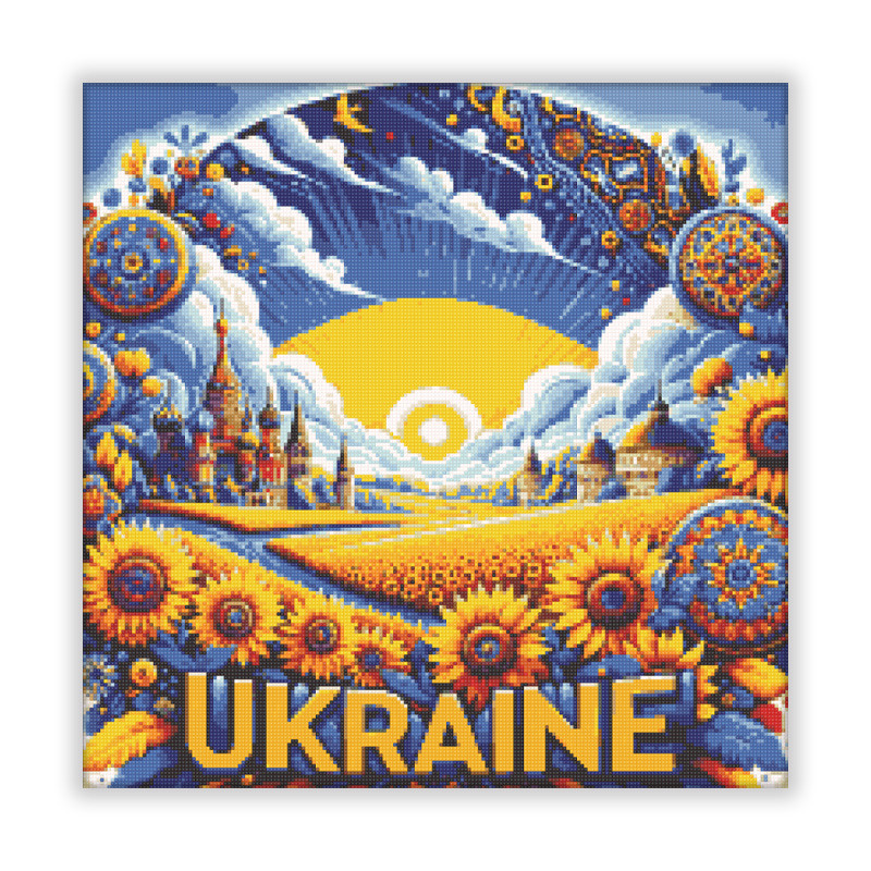 Алмазна вишивка (набір) "Ukraine 50х50" (DM-462), фото 1