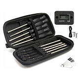 Набір викруток 10шт і тахометр для регулювання карбюраторів, чохол, фото 2