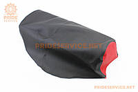 Чехол сиденья (эластичный, прочный материал) черный/красный, RACE