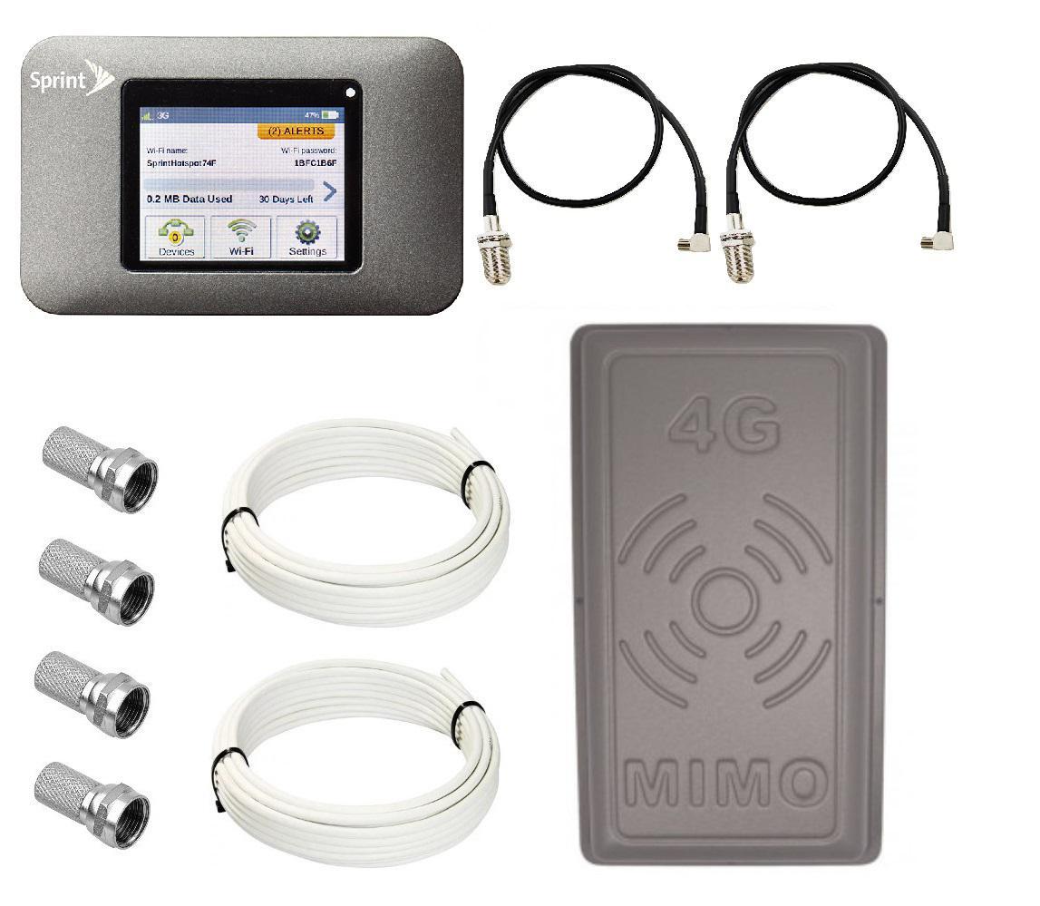 Комплект WiFi роутер 3G модем Sierra NetGear Zing 771s з панельною антеною RNet ПЛАНШЕТ MIMO 2x17 дБі, фото 1