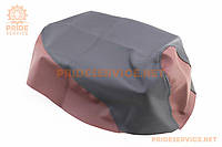 Чехол сиденья Honda DIO AF34 (эластичный, прочный материал) черный/коричневый, ЯПОНИЯ