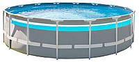 Каркасный бассейн Intex 26730 (488х122 см) с картриджным фильтром, лестницей и тентом