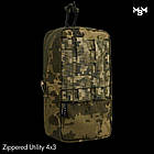 Утилітарний карго підсумок Zippered utility pouch 4x3 Піксель ММ14, фото 5
