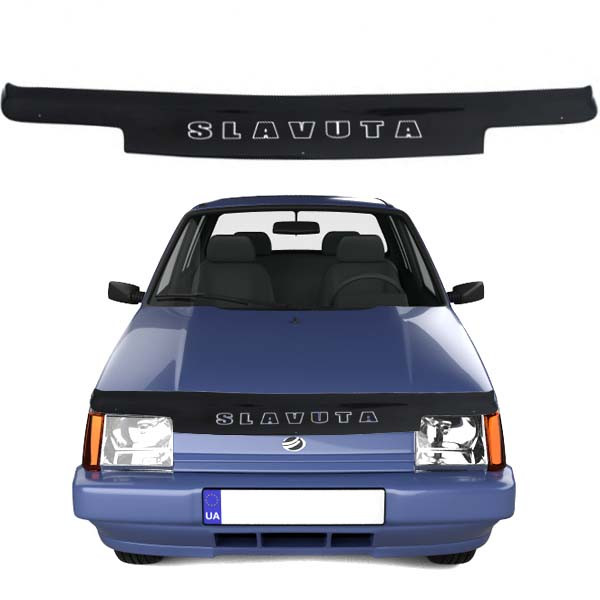 Дефлектор капота мухобійка ЗАЗ 1103 Славута Voron Glass, фото 1