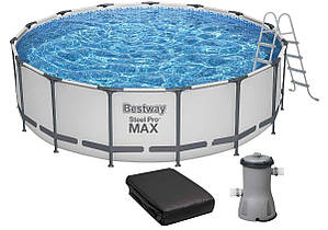 Каркасний басейн Bestway 56438 (457х122 см) з картриджним фільтром і драбиною