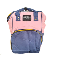 Сумка-рюкзак мультифункціональний органайзер для мами Mummy Bag/для коляски/зручна синьо-рожевий