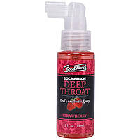 Спрей для мінету Doc Johnson GoodHead Deep Throat Spray — Sweet Strawberry (59 мл) (м'ята упаковка)