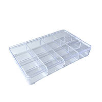 Органайзер на 12 осередків з нумерацією для рукоділля та шиття 23х14,5х3,5 см