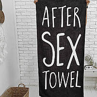 Полотенце пляжное большое с принтом After sex towel, 150х70 см