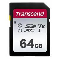 Карта пам'яті Transcend 64GB SDXC class 10 UHS-I U3 V10 TS64GSDC300S l