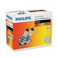 Автолампа Philips H4 Vision, 3200K, 2шт 12342PRC2 l