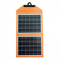 Солнечная панель трансформер GDTimes GD-ZD0610 10Вт зарядка от солнца Solar Panel на 1 USB