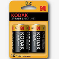 Батарейка щелочная KODAK XTRALIFE LR20, 2шт в блистере, цена за блистер i