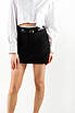 Шорти-спідниця з поясом в смужку чорні 16033 (2000000129068), фото 3
