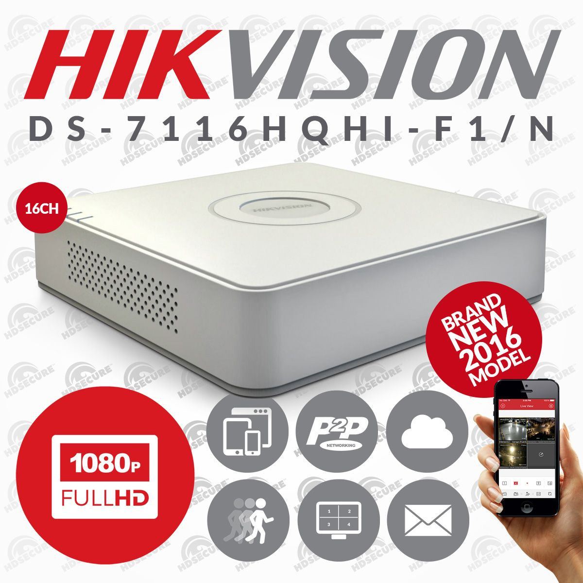 Turbo HD відеореєстратор DS-7116HQHI-F1/N