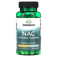 Антиоксидант, Swanson - N-Acetyl Cysteine (NAC) 1000 mg, 60 капсул(SW1842 )