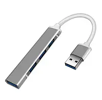 USB хаб/концентратор OEM PROLUX, хаб 4в1: 3 x USB 2.0, 1 x USB 3.0, Grey