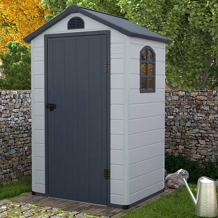 Сарай для інструментів Vermont 134x104 см Hardmaister 003464 Light Grey, фото 1