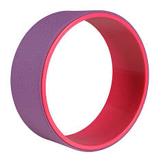 Колесо для йоги фіолетово-рожеве 32х13см