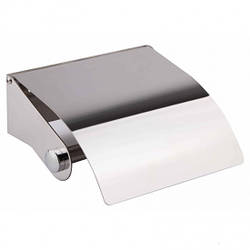 Тримач для туалетного паперу металевий сріблястий e