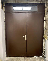 Промышленная входная дверь со стеклопакетом/ металлические двери со стеклом от производителя/ нестандарты