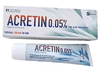Acretin (Tretinoin) 0.05% Крем для оздоровления, омоложения и сияния кожи