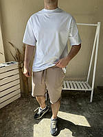 Чоловічій літній комлект (шорти і футболка оверсайз) / чоловічі шорти і футболка для активного відпочинку