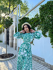 Чарівне жіноче плаття NOBILITAS 42-48 зеленого кольору