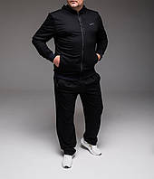 Мужской черный спортивный костюм Nike Батал двунитка Im_1300