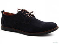 Синие мужские туфли нубук на шнурках Affinity 1585-229 42 скидка