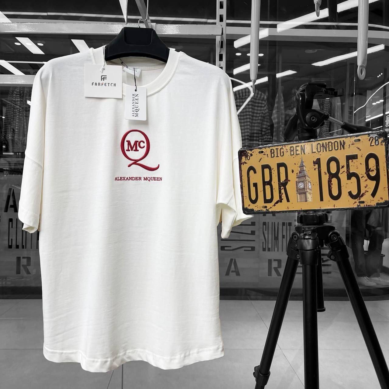 Чоловіча футболка Alexander McQueen CK8087 біла