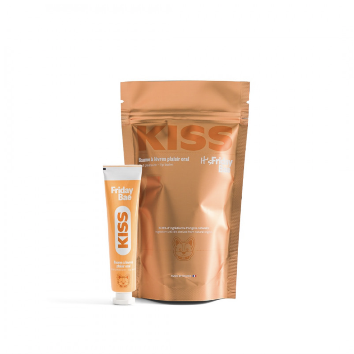 Бальзам для губ стимулює, смак вишня KISS Friday Bae, 15 мл (Франція)